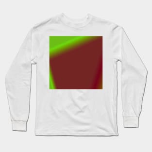 BROWN GREEN TEXTURE ART Long Sleeve T-Shirt